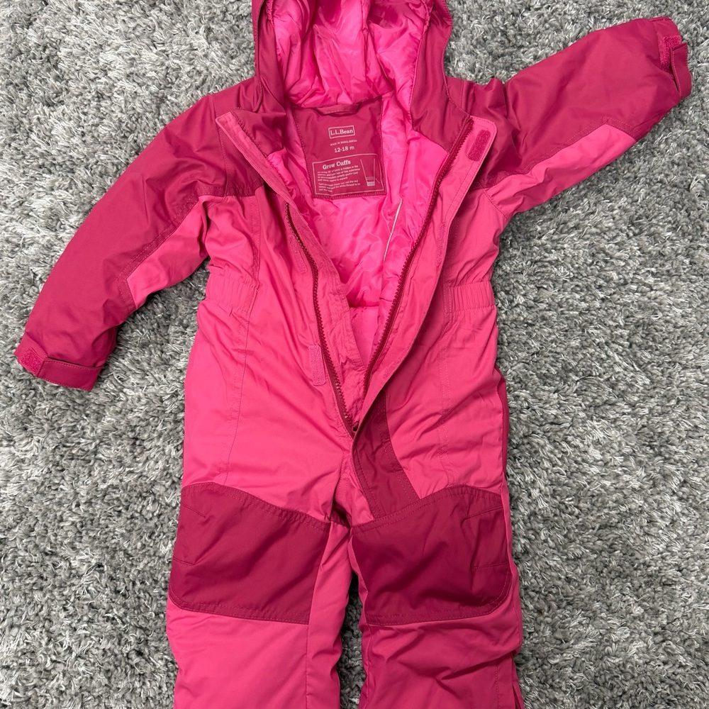 L.L. Bean Kids Pink Snowsuit